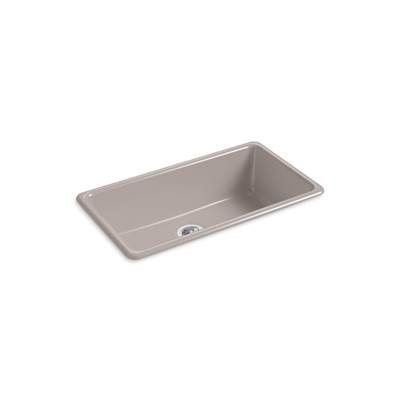 Kohler Iron/tones 33'' Top-/undermount Single-bowl Kitchen Sink - Truffle