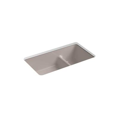 Kohler Iron/tones Smart Divide 33'' Top-/undermount Double-bowl Kitchen Sink - Truffle