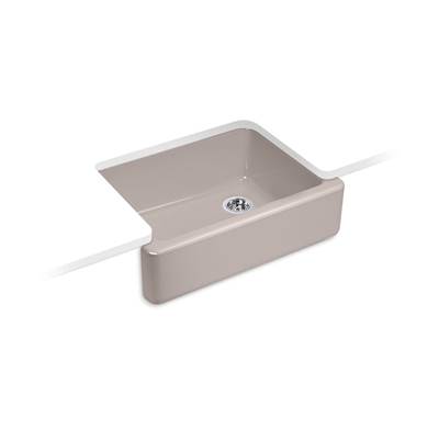 Kohler Whitehaven 29-3/4'' undermount single-bowl farmhouse kitchen sink - Truffle