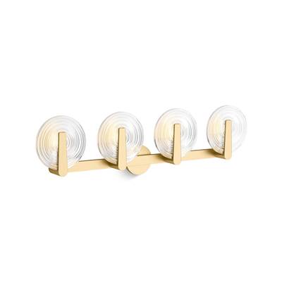 Kohler Hint Four-light sconce - Brushed Moderne Brass