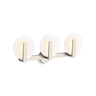 Kohler Hint Three-light sconce - Brushed Nickel