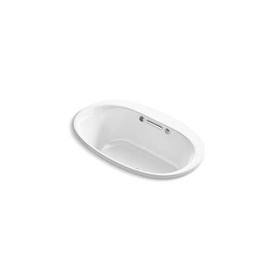 Kohler Underscore 59-3/4'' x 35-3/4'' drop-in Heated BubbleMassageE air bath with Bask heated surface - White