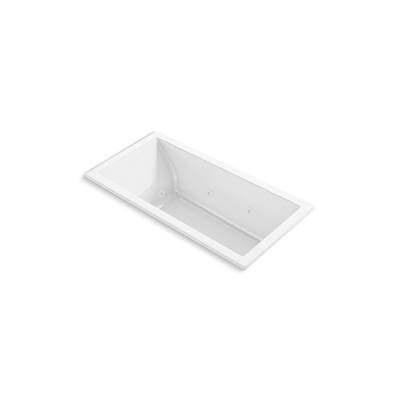 Kohler Underscore 60'' x 30'' drop-in heated whirlpool bath - White