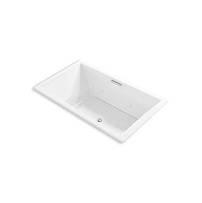 Kohler Underscore 72'' x 42'' drop-in heated whirlpool bath - White