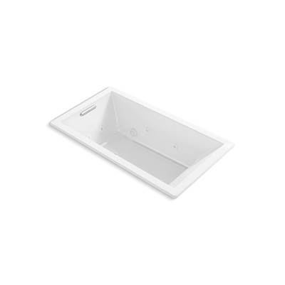 Kohler Underscore 66'' x 36'' drop-in heated whirlpool bath - White
