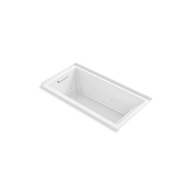 Kohler Underscore 60'' x 30'' drop-in/alcove heated whirlpool bath, left drain - White