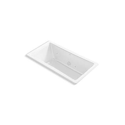 Kohler Tea-for-Two 60'' x 32'' drop-in/undermount whirlpool bath - White