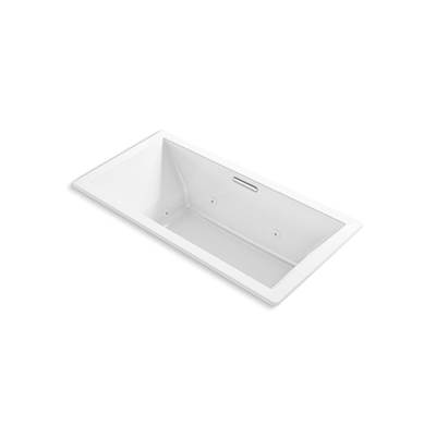 Kohler Underscore 72'' x 36'' drop-in heated whirlpool bath - White