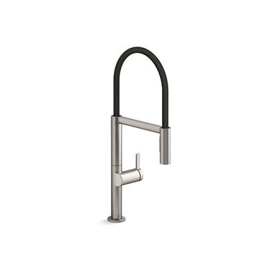 Components Semi-professional kitchen sink faucet with two-function sprayhead