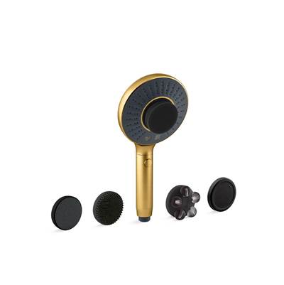 Kohler SpaVivaE Two-function handshower with all-in-one cleansing device, 2.5 gpm - Vibrant Brushed Moderne Brass