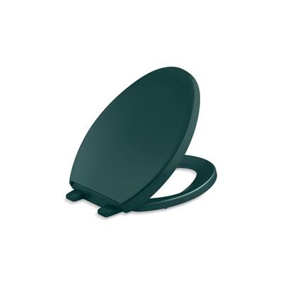 Kohler Reveal Quiet-CloseE elongated toilet seat - Teal