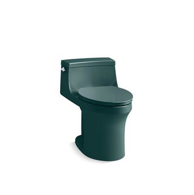 Kohler San Souci One-piece compact elongated toilet with concealed trapway, 1.28 gpf - Teal