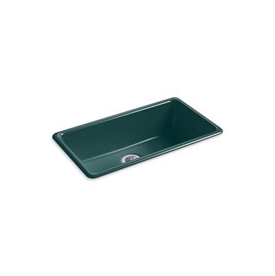 Kohler Iron/tones 33'' Top-/undermount Single-bowl Kitchen Sink - Teal