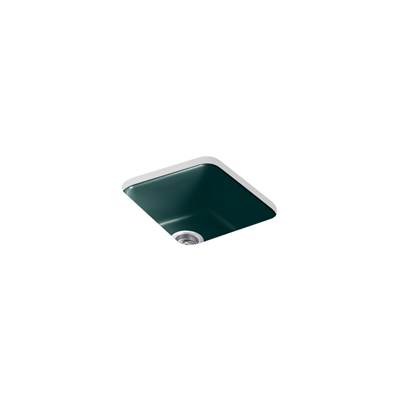 Kohler Iron/tones 17'' Top-/undermount Single-bowl Bar Sink - Teal