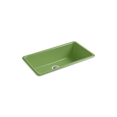 Kohler Iron/tones 33'' Top-/undermount Single-bowl Kitchen Sink - Fresh Green