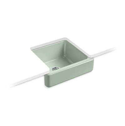 Kohler Whitehaven 23-1/2'' undermount single-bowl farmhouse kitchen sink - Aspen Green