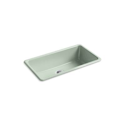 Kohler Iron/tones 33'' Top-/undermount Single-bowl Kitchen Sink - Aspen Green