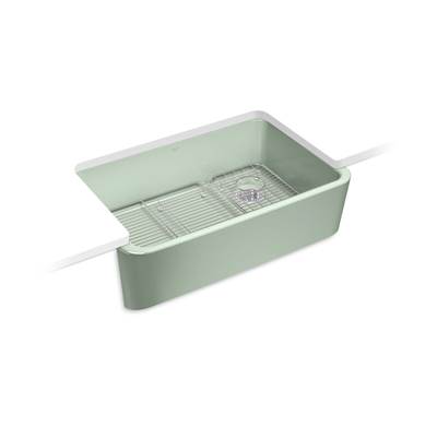 Kohler Ironridge 34'' Undermount Single-bowl Farmhouse Kitchen Sink - Aspen Green