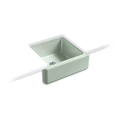 Kohler Whitehaven 23-1/2'' undermount single-bowl farmhouse kitchen sink - Aspen Green