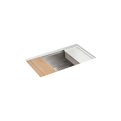 Kohler Strive 32'' undermount single-bowl workstation kitchen sink - Stainless Steel