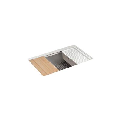 Kohler Strive 29'' undermount single-bowl workstation kitchen sink - Stainless Steel