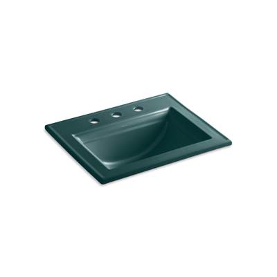 Kohler Memoirs Stately 22-3/4'' Rectangular Drop-in Bathroom Sink - Teal