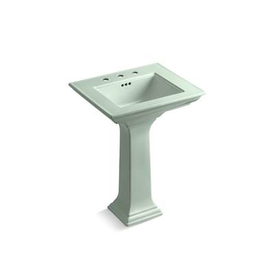 Kohler Memoirs Stately 25'' Rectangular Pedestal Bathroom Sink - Aspen Green