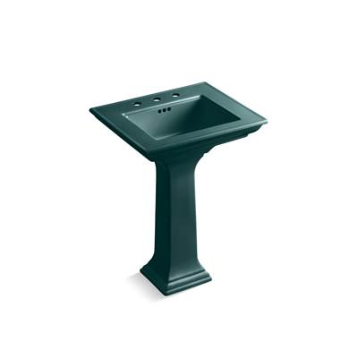Kohler Memoirs Stately 25'' Rectangular Pedestal Bathroom Sink - Teal