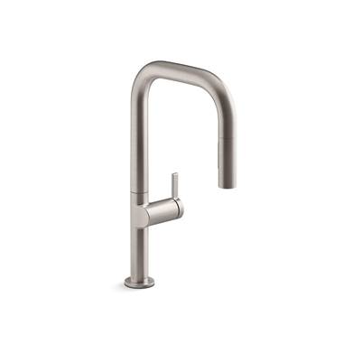 Components Touchless pull-down kitchen sink faucet with two-function sprayhead