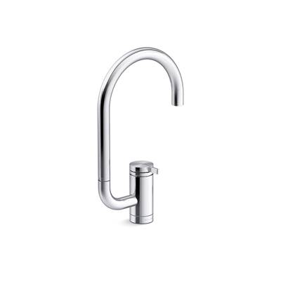 Components Single-handle bar sink faucet with two-function extended-reach spout