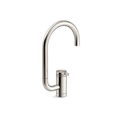 Components Single-handle bar sink faucet with two-function extended-reach spout