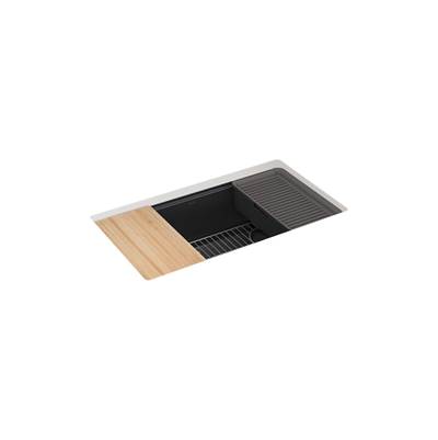 BillingsE 32-1/2'' undermount single-bowl workstation kitchen sink