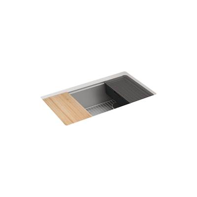 BillingsE 32-1/2'' undermount single-bowl workstation kitchen sink