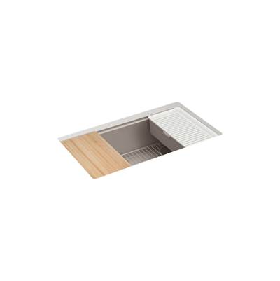 BillingsE 32-1/2'' undermount single-bowl workstation kitchen sink