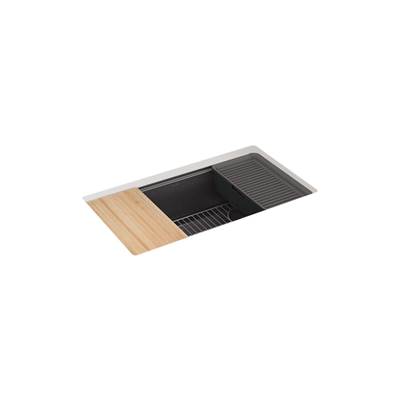 BillingsE 32-1/2'' undermount single-bowl workstation kitchen sink