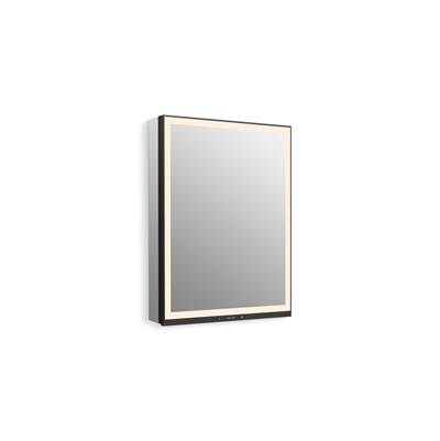 CollageE 24'' x 32'' lighted framed medicine cabinet, left-hinged