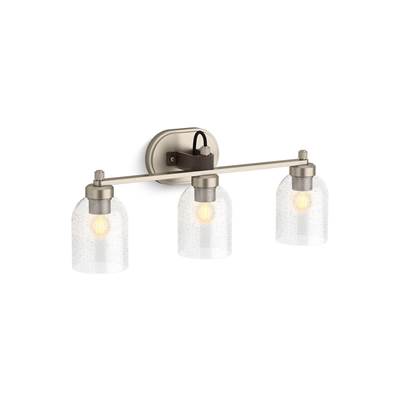 Kohler Tannage Three-light sconce - Brushed Nickel