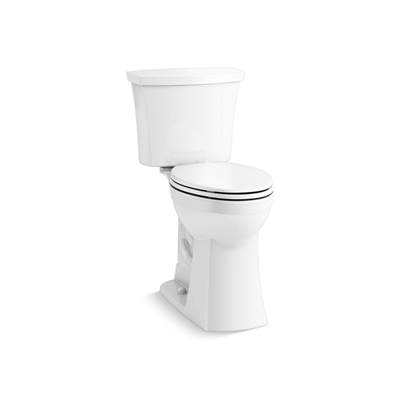Kohler Kelston Tall Two-piece Elongated Toilet, 1.28 Gpf - White