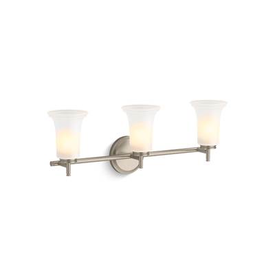Bellera Three-light sconce with frosted shades