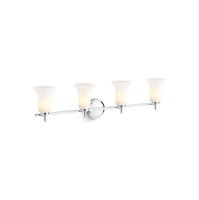 Bellera Four-light sconce with frosted shades