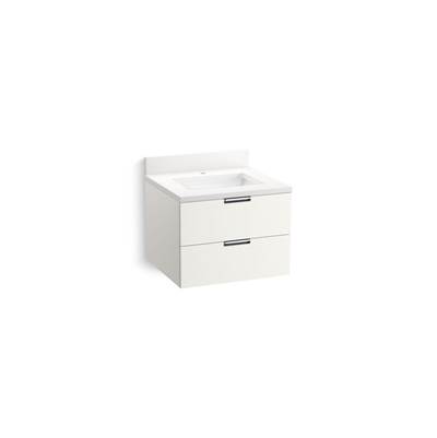 Kohler Maxstowe 24'' Wall-hung Bathroom Vanity Cabinet with Sink and Quartz Top - White