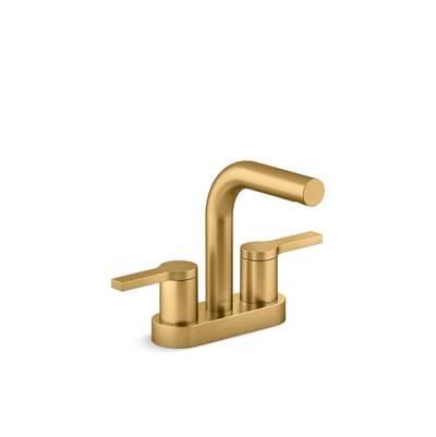 Elate Centerset bathroom sink faucet, 0.5 gpm - Vibrant Brushed Moderne Brass