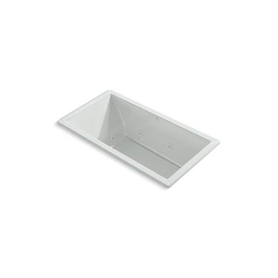 Kohler Underscore 60'' x 32'' drop-in heated whirlpool bath - Ice Grey
