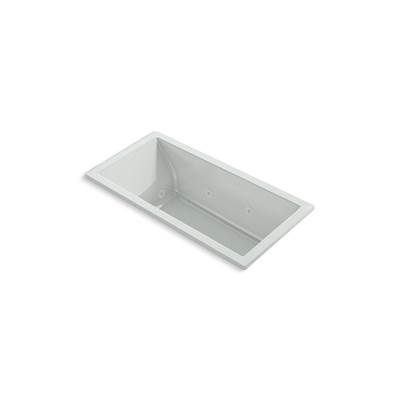 Kohler Underscore 60'' x 30'' drop-in heated whirlpool bath - Ice Grey
