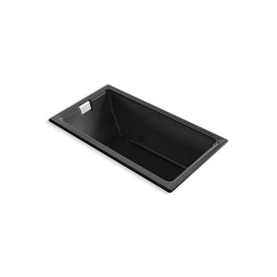 Kohler Tea-for-Two 66'' x 36'' drop-in/undermount whirlpool bath - Black