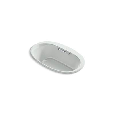 Kohler Underscore 59-3/4'' x 35-3/4'' drop-in Heated BubbleMassageE air bath with Bask heated surface - Ice Grey