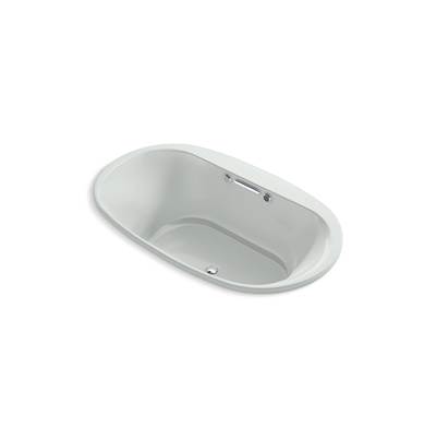 Kohler Underscore 71-1/2'' x 41-1/2'' drop-in Heated BubbleMassageE air bath with Bask heated surface - Ice Grey
