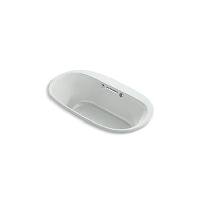 Kohler Underscore 66'' x 36'' drop-in Heated BubbleMassageE air bath with Bask heated surface - Ice Grey