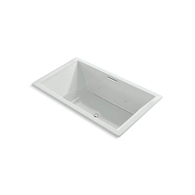 Kohler Underscore 72'' x 42'' drop-in heated whirlpool bath - Ice Grey