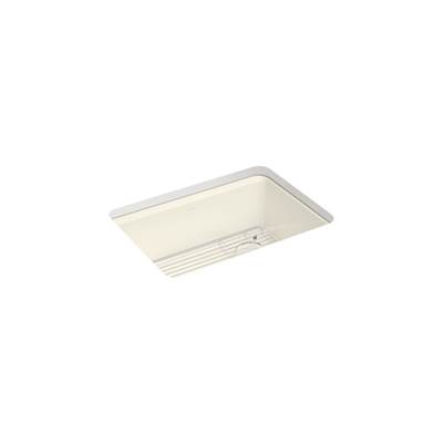 Kohler Riverby 27 in. Undermount Single-Bowl Kitchen Sink - Biscuit